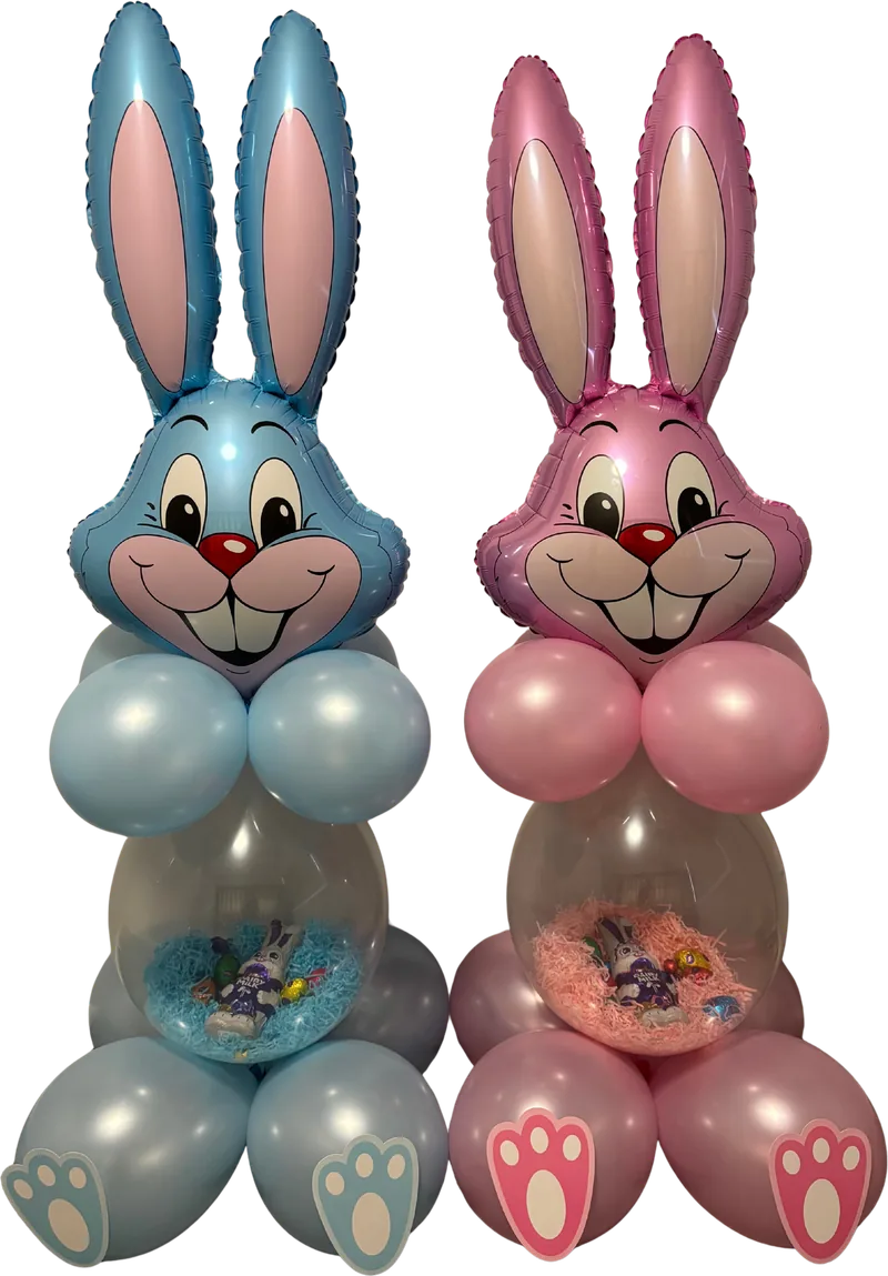 Easter bunnies, pastel